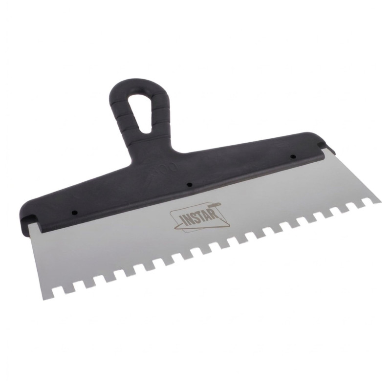 STAINLESS STEEL FACADE PUTTY, TOOTHED, PLASTIC HANDLE   605-3010  300/10MM
